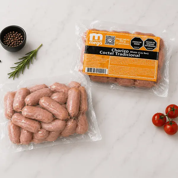 Chorizo Mixto Tradicional Ahumado Coctel 500gr